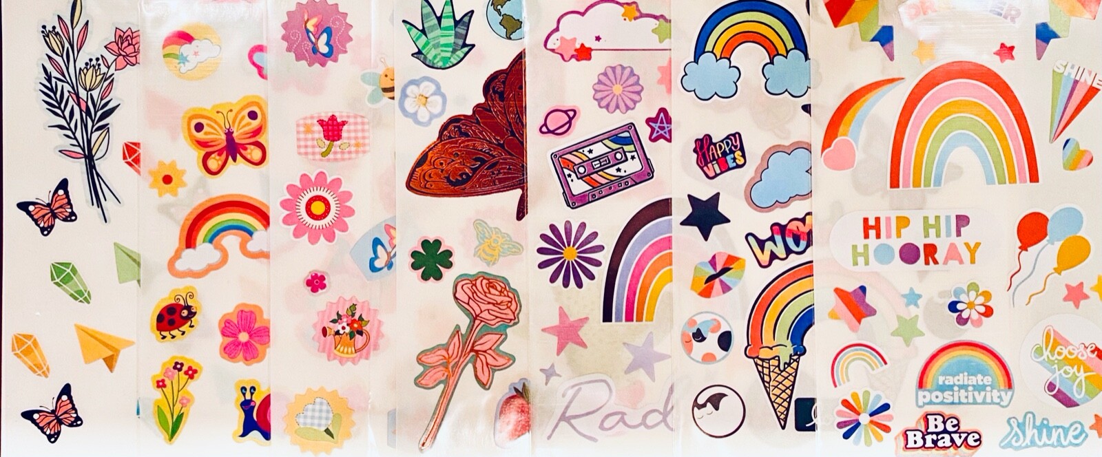 100+ Stickers Retro Crayons Crayola Colors art tools supplies collage create fun