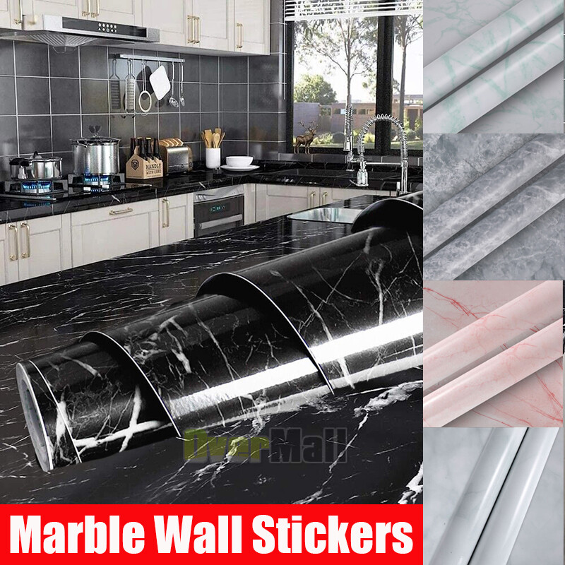Marble Contact Paper 23.6" *118" Self Adhesive Wallpaper Roll for Countertop
