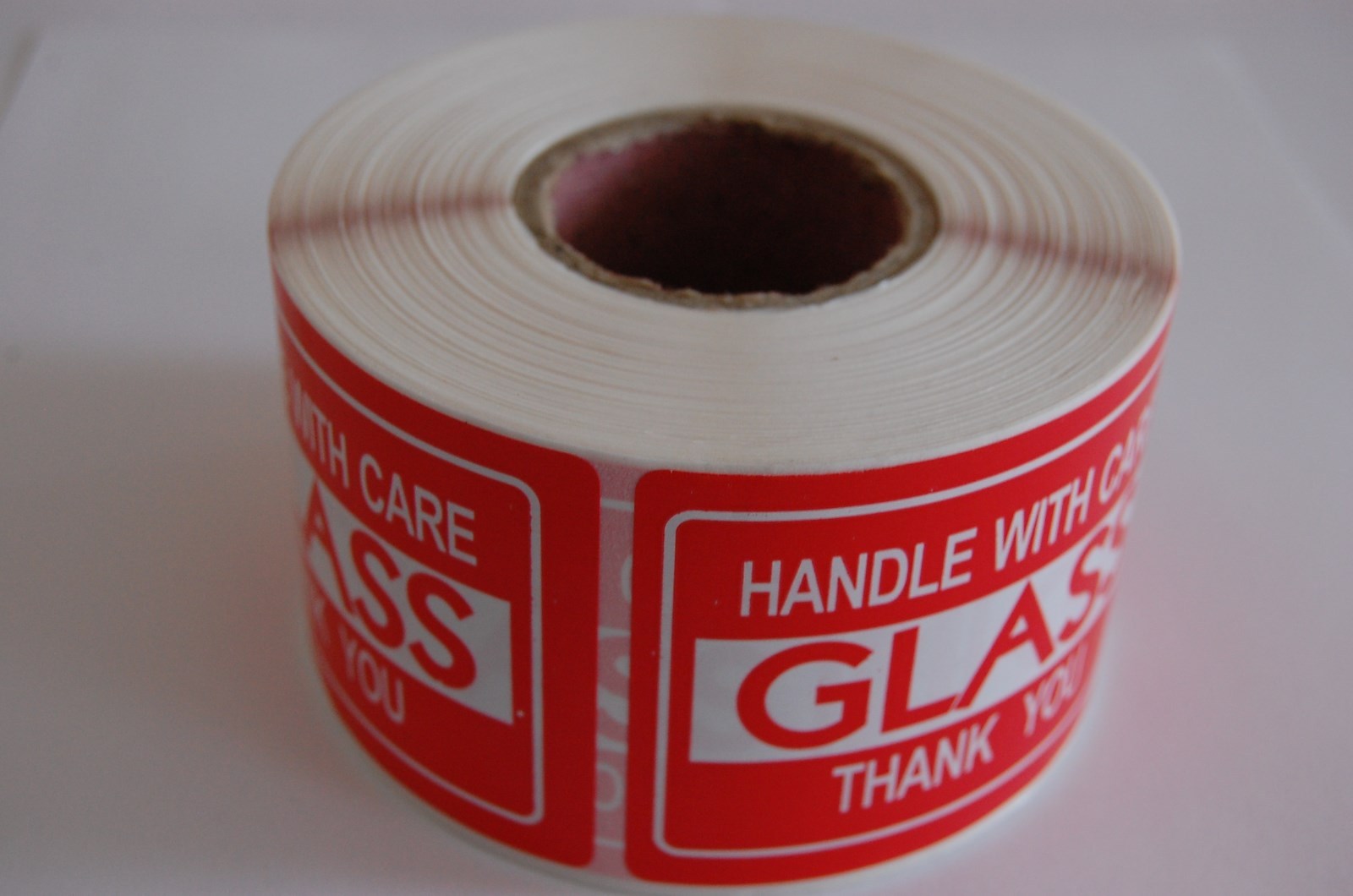 G1 2×3 Glass Stickers Self Adhesive Glass Labels Handle with Care Stickers