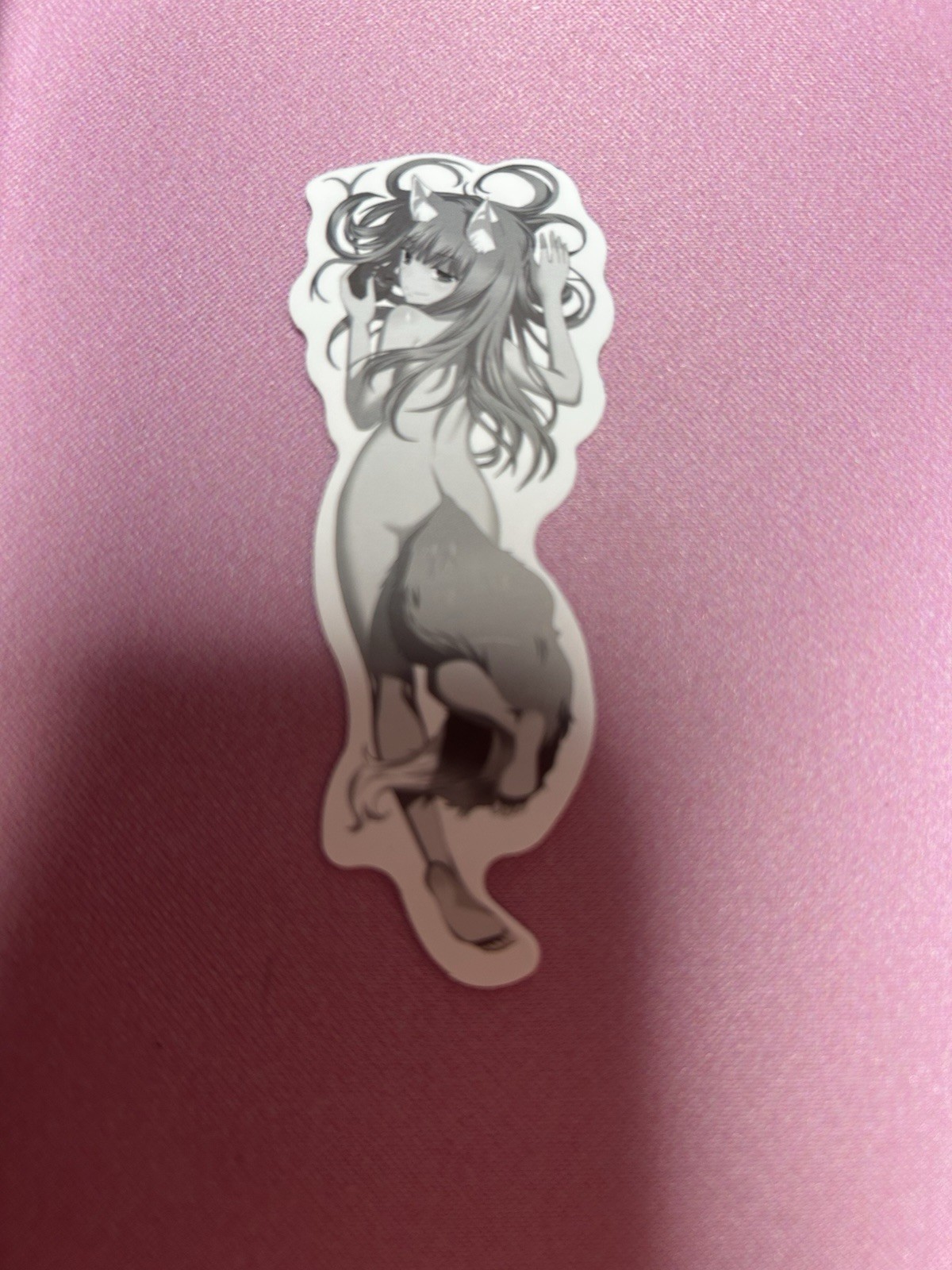 black and white waifu lewd stickers #15