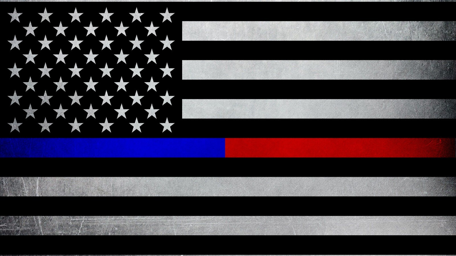 Thin Blue Line & Red Line Police & Fire Respect Flag Vinyl Sticker Decal