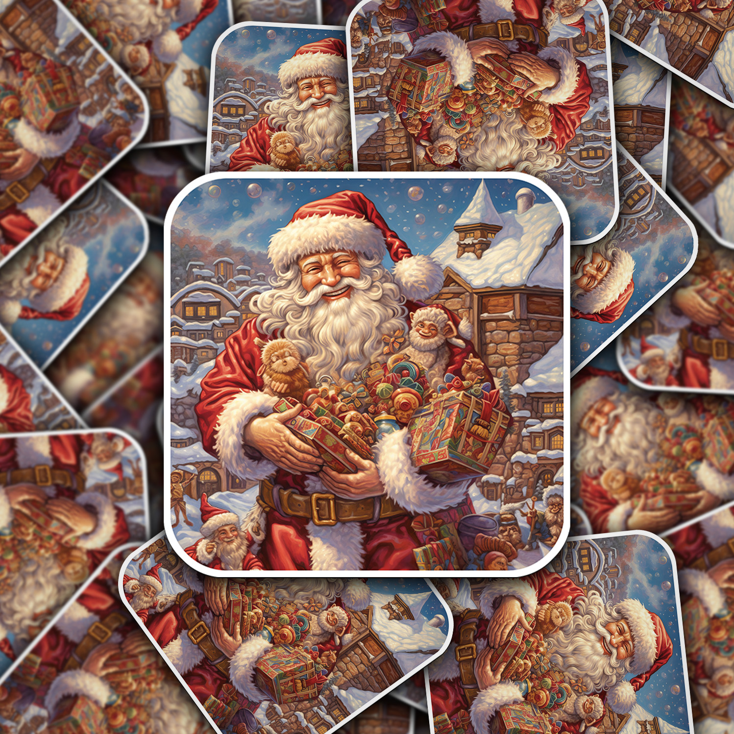 Santa Claus Vinyl Sticker – Bring the Magic of Christmas Anywhere