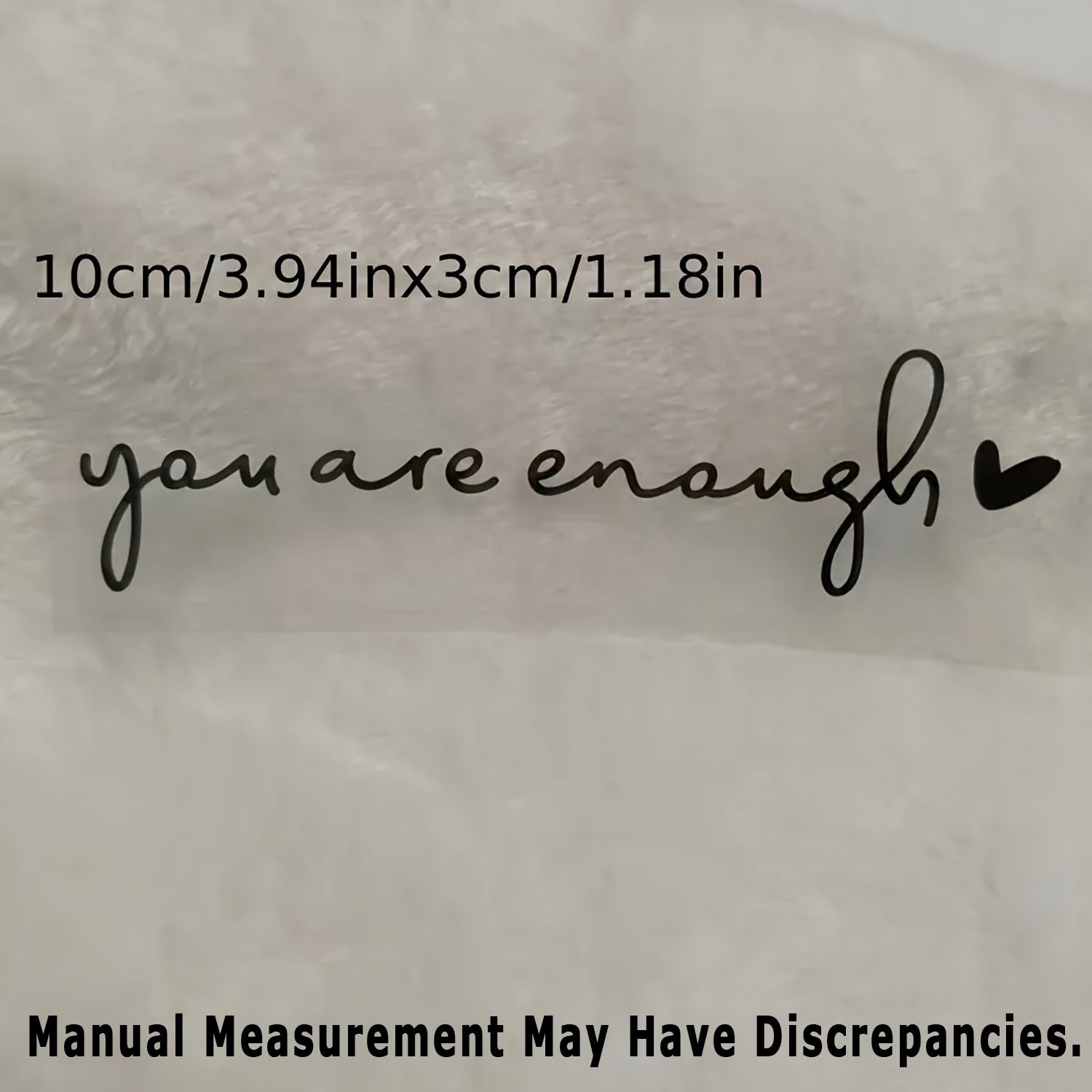 Inspirational Durable Multi-Surface Motivational "You Are Enough" Vinyl Stickers