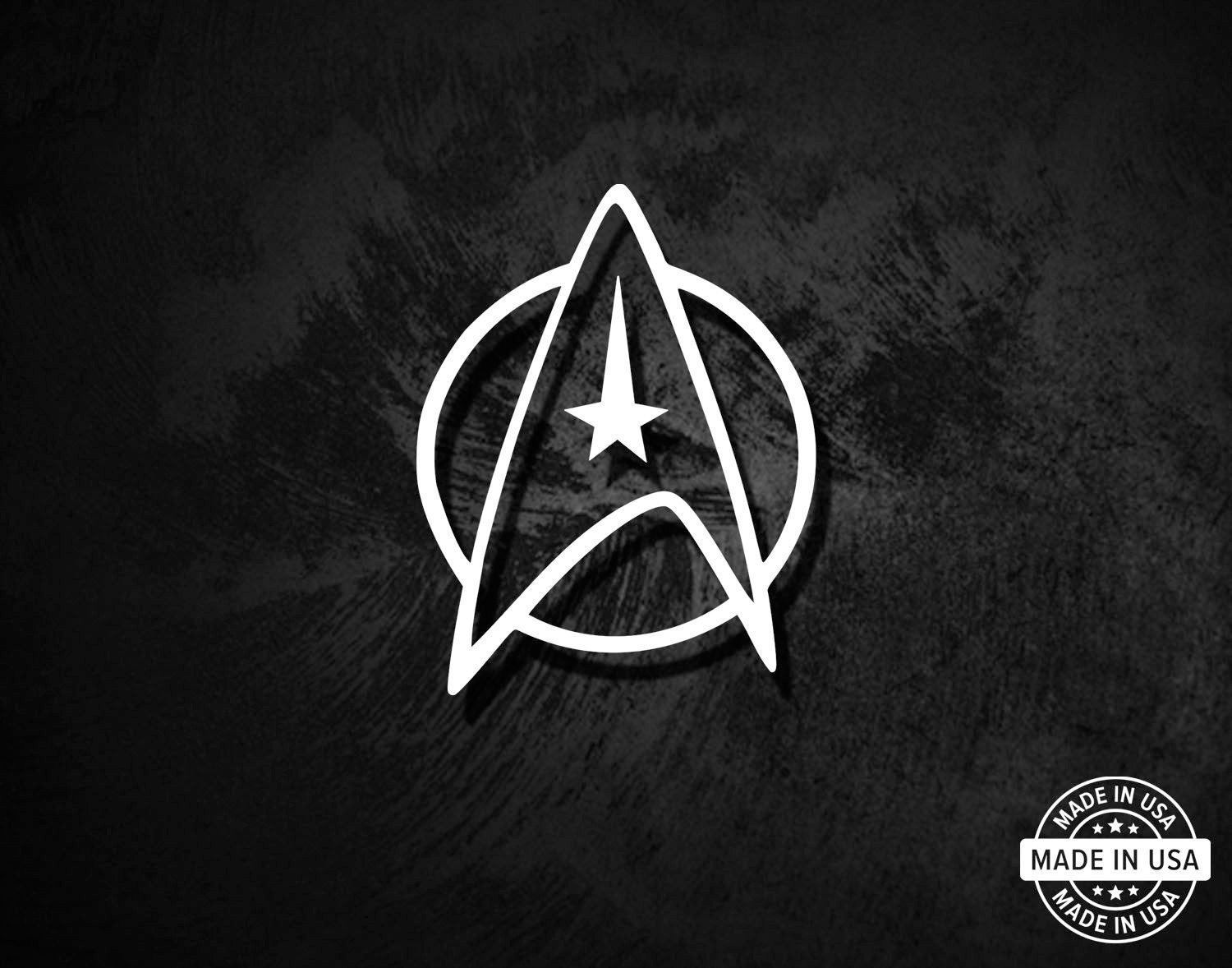 Star Trek Decal, Vinyl Die Cut Window Sticker, 100% Made In USA