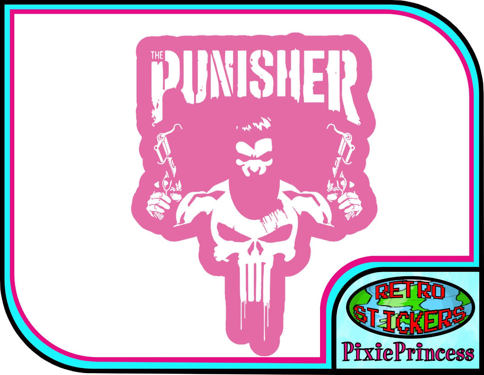 Marvel The Punisher Frank H Vinyl Sticker Car Bike Truck Window Wall Art Comic