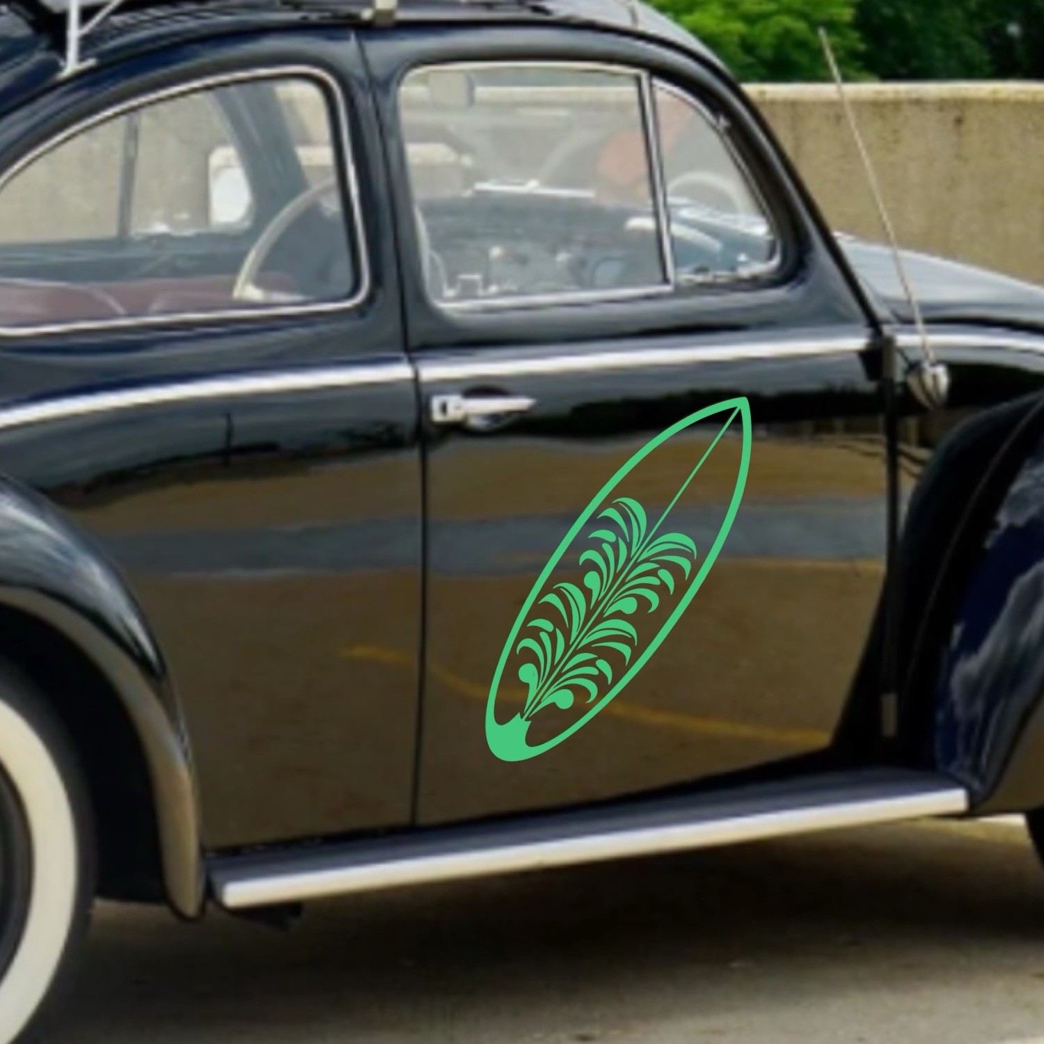 Surfboard Vinyl Decal for car Windows Laptops Any Smooth Surface design #11