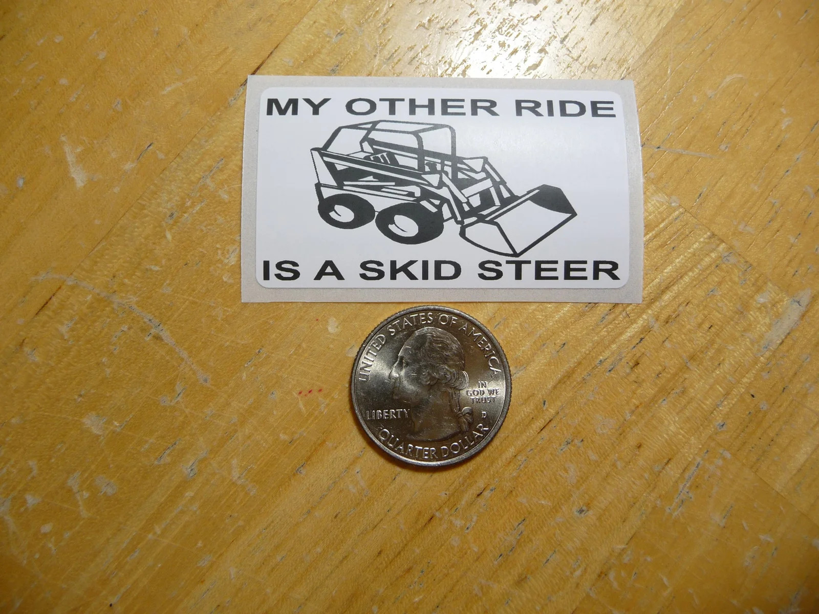 MY OTHER RIDE IS A SKID STEER STICKER DECAL 1 – 50 BULK PACK FUNNY CONSTRUCTION
