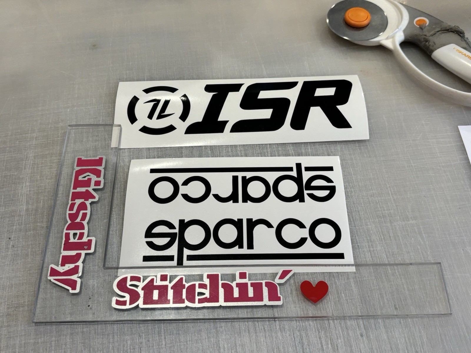 ISR Logo Die Cut Vinyl Decal Single Color Performance Automotive Exhaust