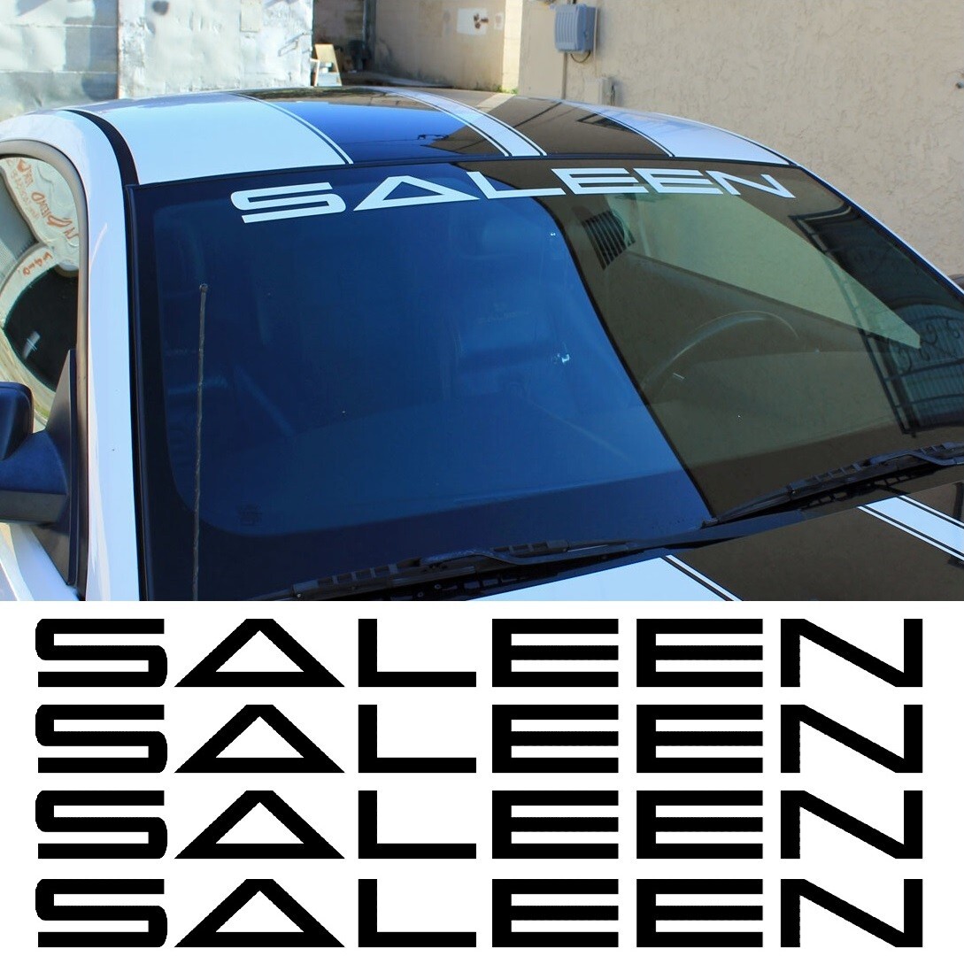 Saleen Decal Saleen Vinyl Sticker Challenger Camaro Mustang Windshield Window