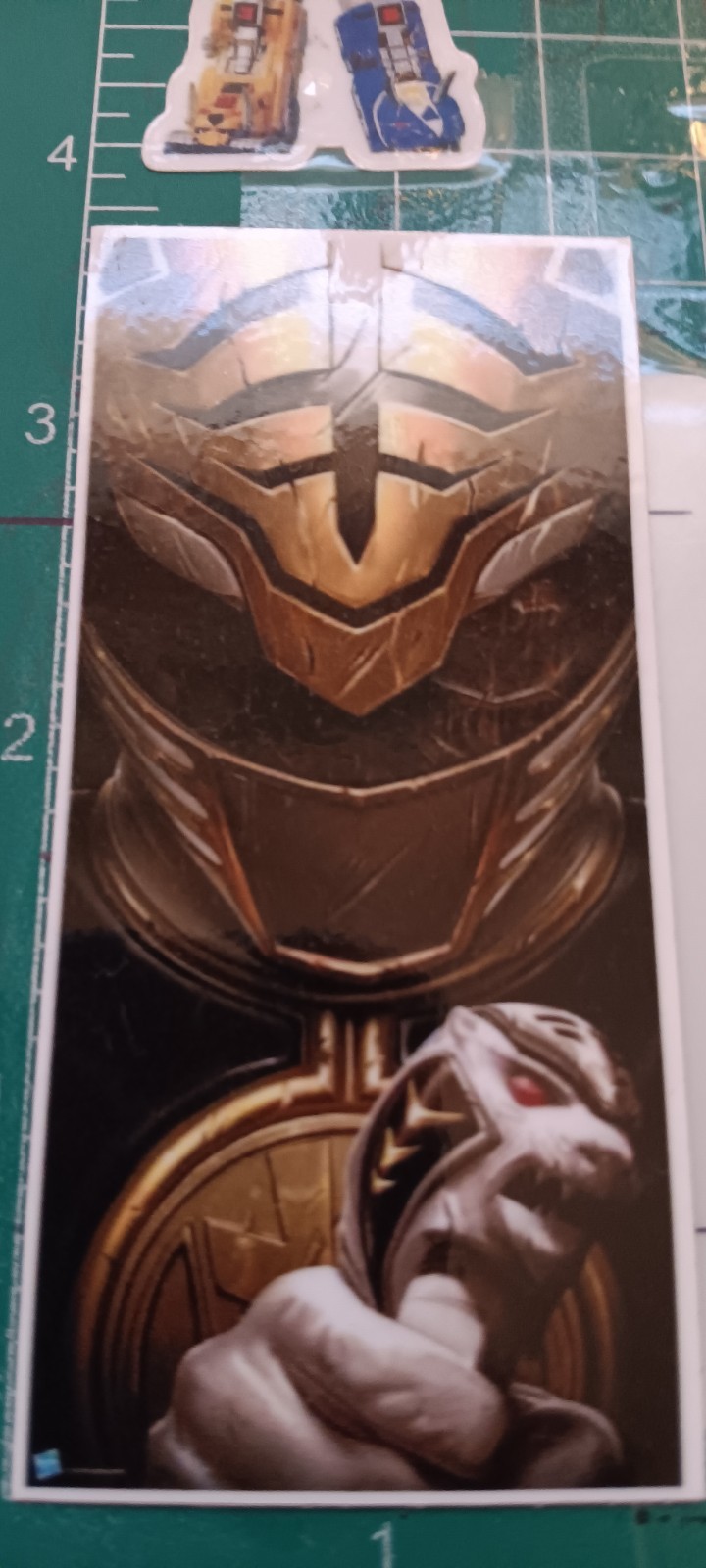 MMPR'S STICKER X HIGH-GLOSS STICKER X 3X2 INCHES STICKER X TOMMY THE WHITERANGER