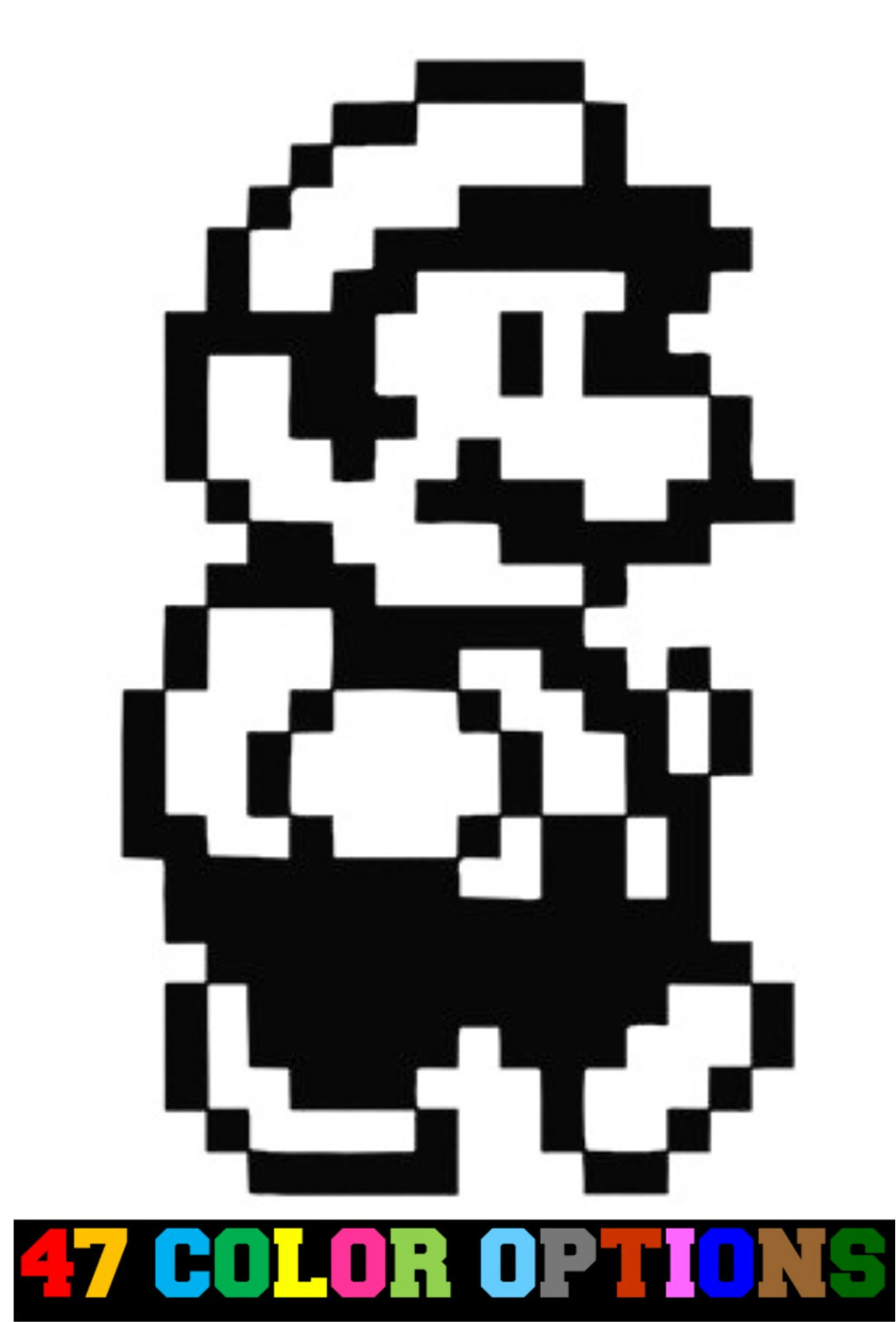 Vinyl Decal Truck Car Sticker Laptop – Video Games Super Mario Bros 3 8-Bit