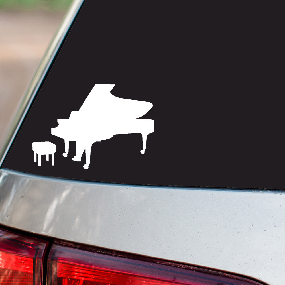 Piano Sticker Musical Instrument All size regular Chrome Mirror Vinyl Colors
