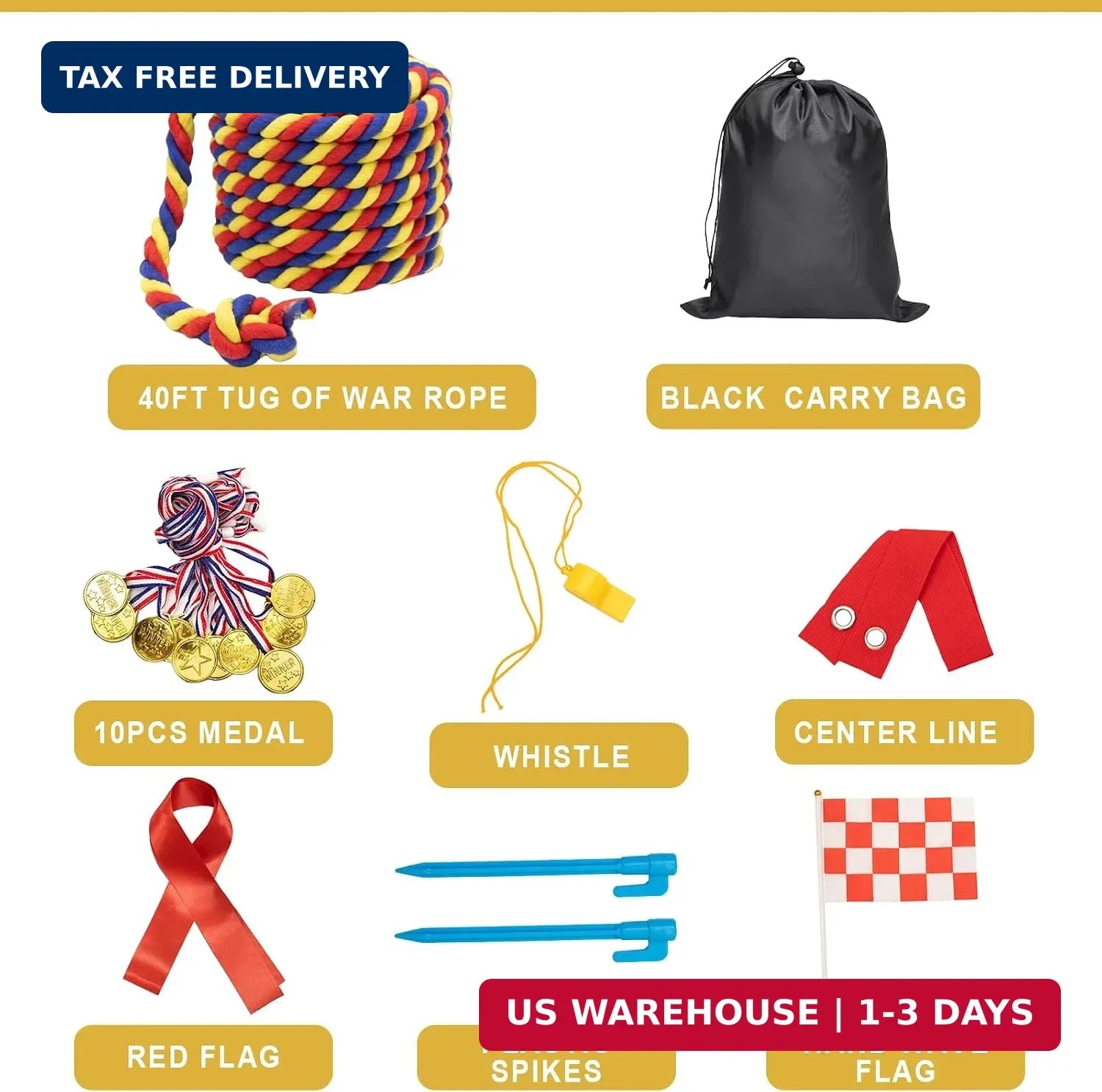 Tug of War Rope for Kids and Adults,20/40/60FT Tug a War Rope for Outdoor Games