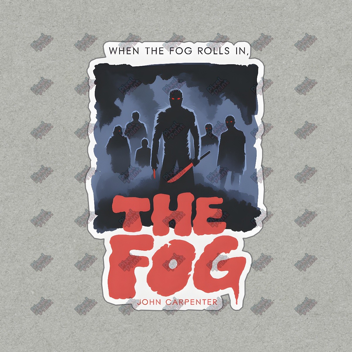 Vintage Horror Art Sign The Fog John Carpenter Inspired, Creepy #19073