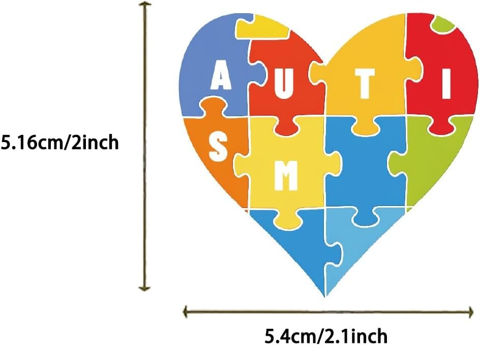 Autism Stickers for Kids Teens Adults 50Pcs Autism Awareness Waterproof Vinyl De