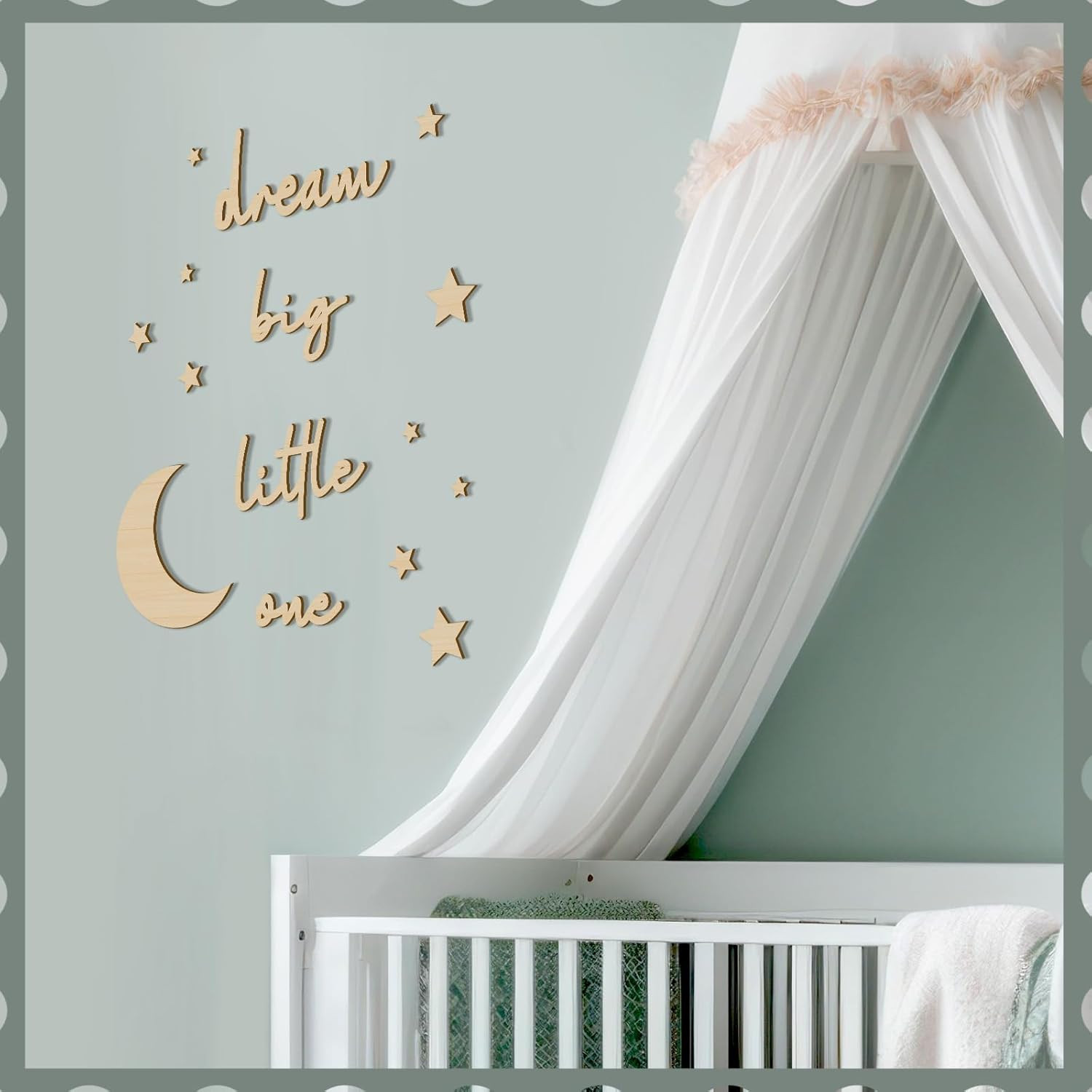15 Pcs Moon and Stars Nursery Decor Dream Big Little One Wall Decor Boho Neutral