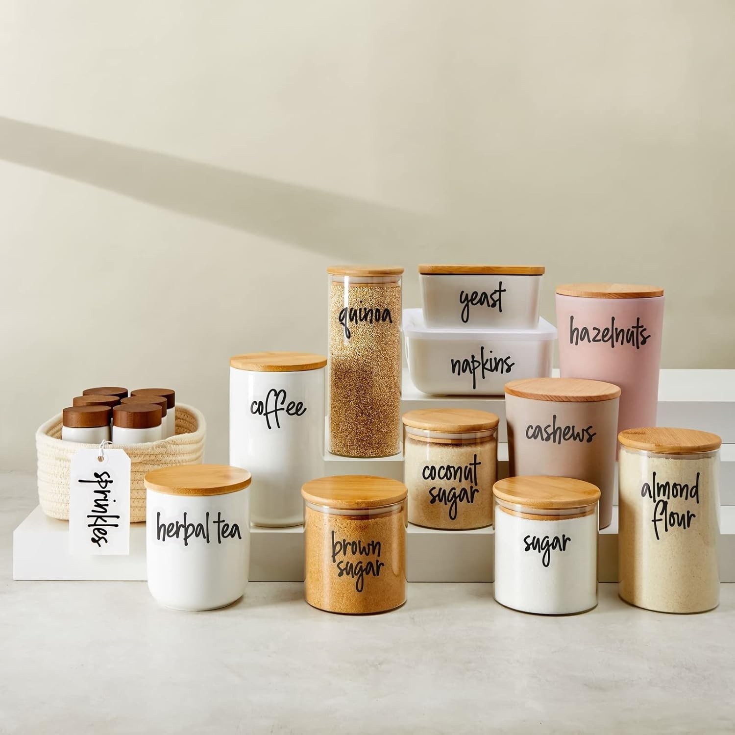Water-Resistant Vinyl Jar Labels – Kitchen Organization