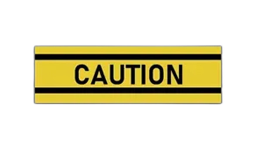 Caution Sticker