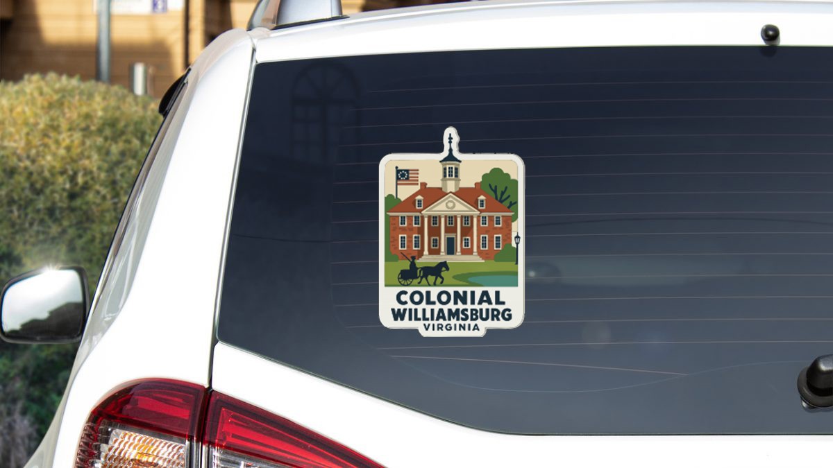 Colonial Williamsburg Virginia Sticker Decal Vinyl Die-Cut Symbolic Landmark