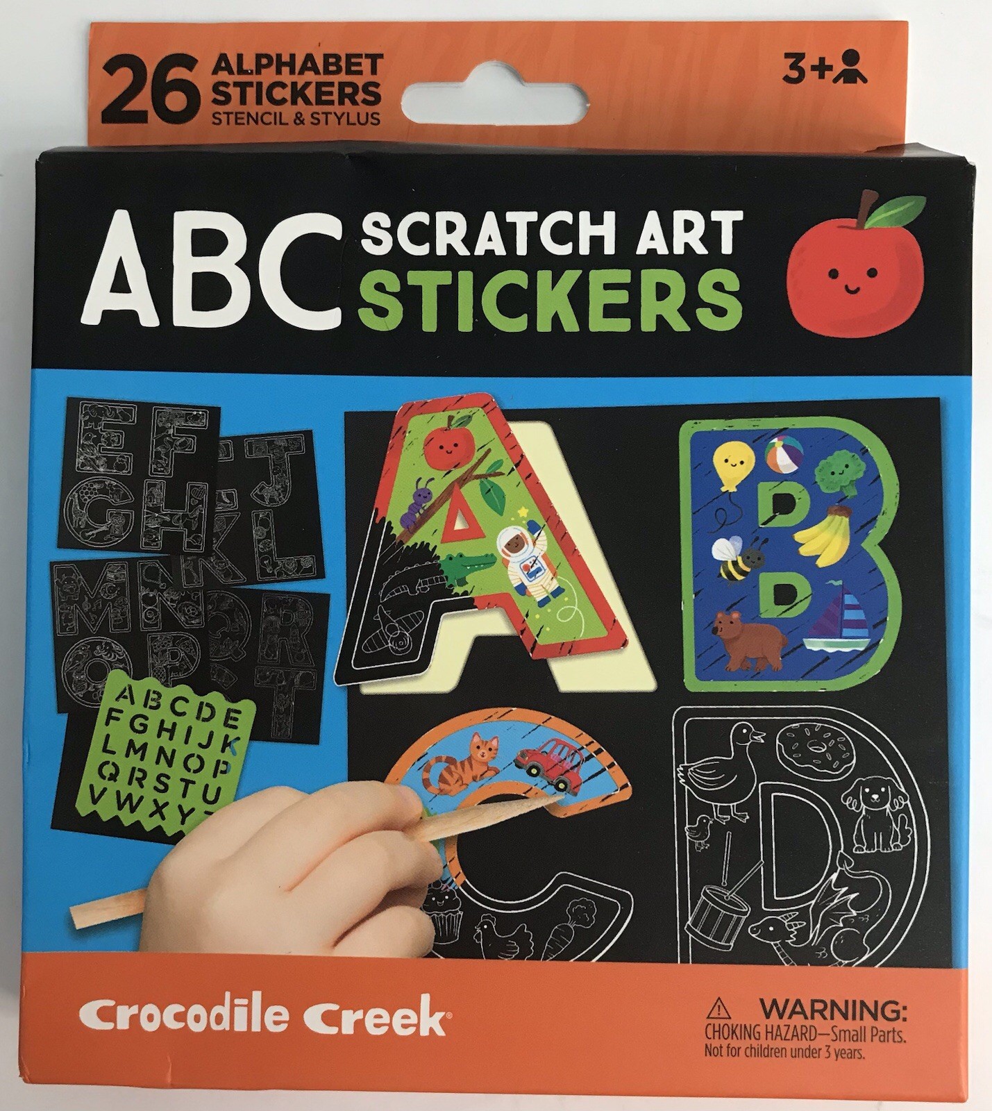 Crocodile Hunter ABC Scratch Art Sticker x 2 & 123 Scratch Art Stickers x 2 NEW