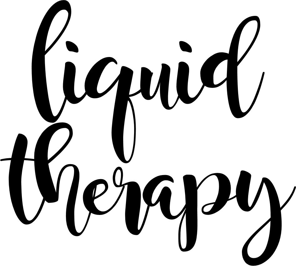 Custom Vinyl Car Decal for Wine Glass Coffee Mug Gift LIQUID THERAPY