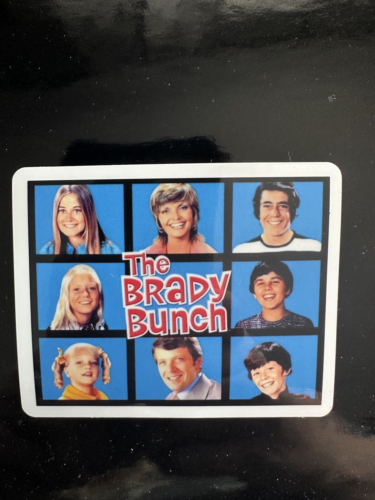 New 3” Wide X 2.5” Tall Brady Bunch Decal Sticker Marsha Greg Cindy Mike Carol