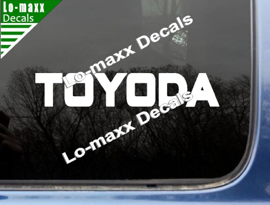 TOYODA Premium Custom Graphics Die-Cut Vinyl Decal for High-Octane Style