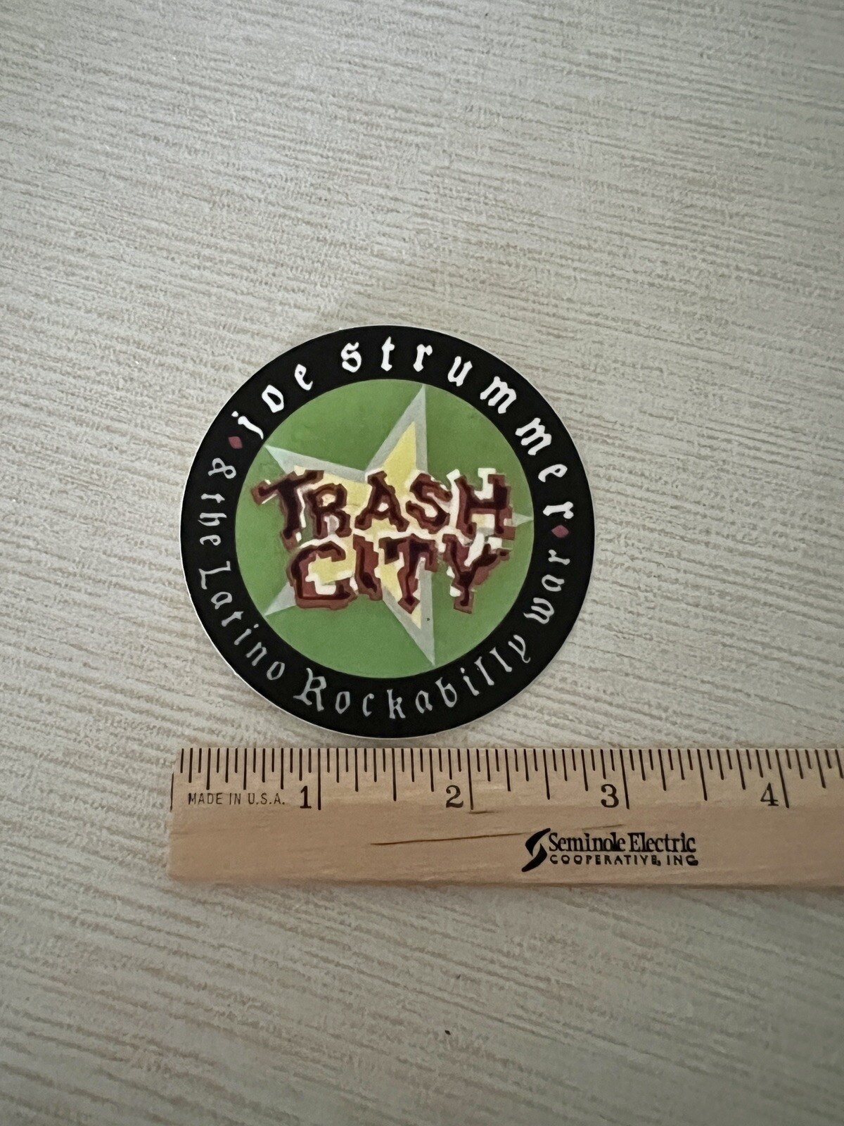 TRASH CITY 3” Sticker Joe Strummer The Clash Punk Rock NEW