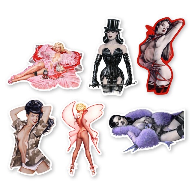 2024 Olivia Sticker Pack Set of 12 (6 designs x 2 each)