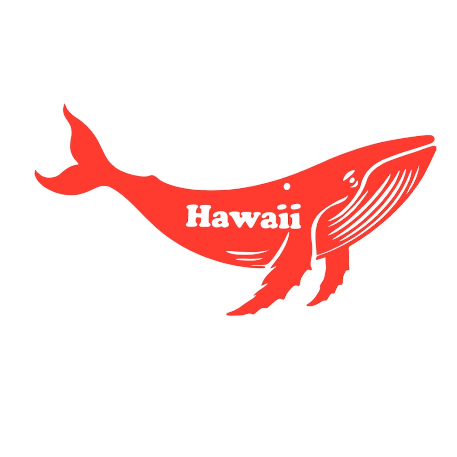 Humpback Whale Hawaii Decal for car Windows Laptops most Smooth Surfaces