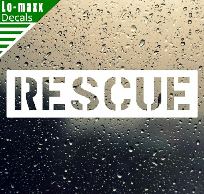 Rescue Aircraft Markings Graphic Durable High Performance Die Cut Vinyl Decal