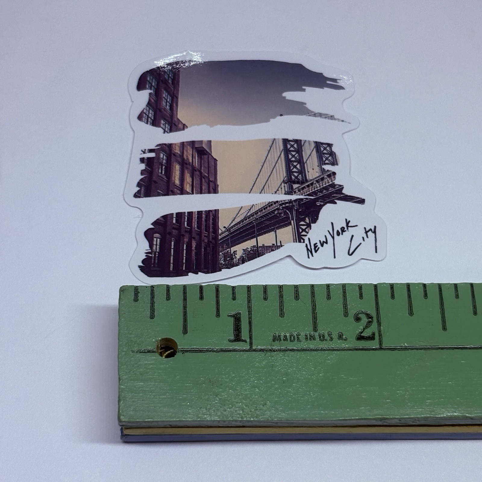 New York City Sticker Brooklyn Bridge Art Decal Vinyl Country Souvenir Tc9