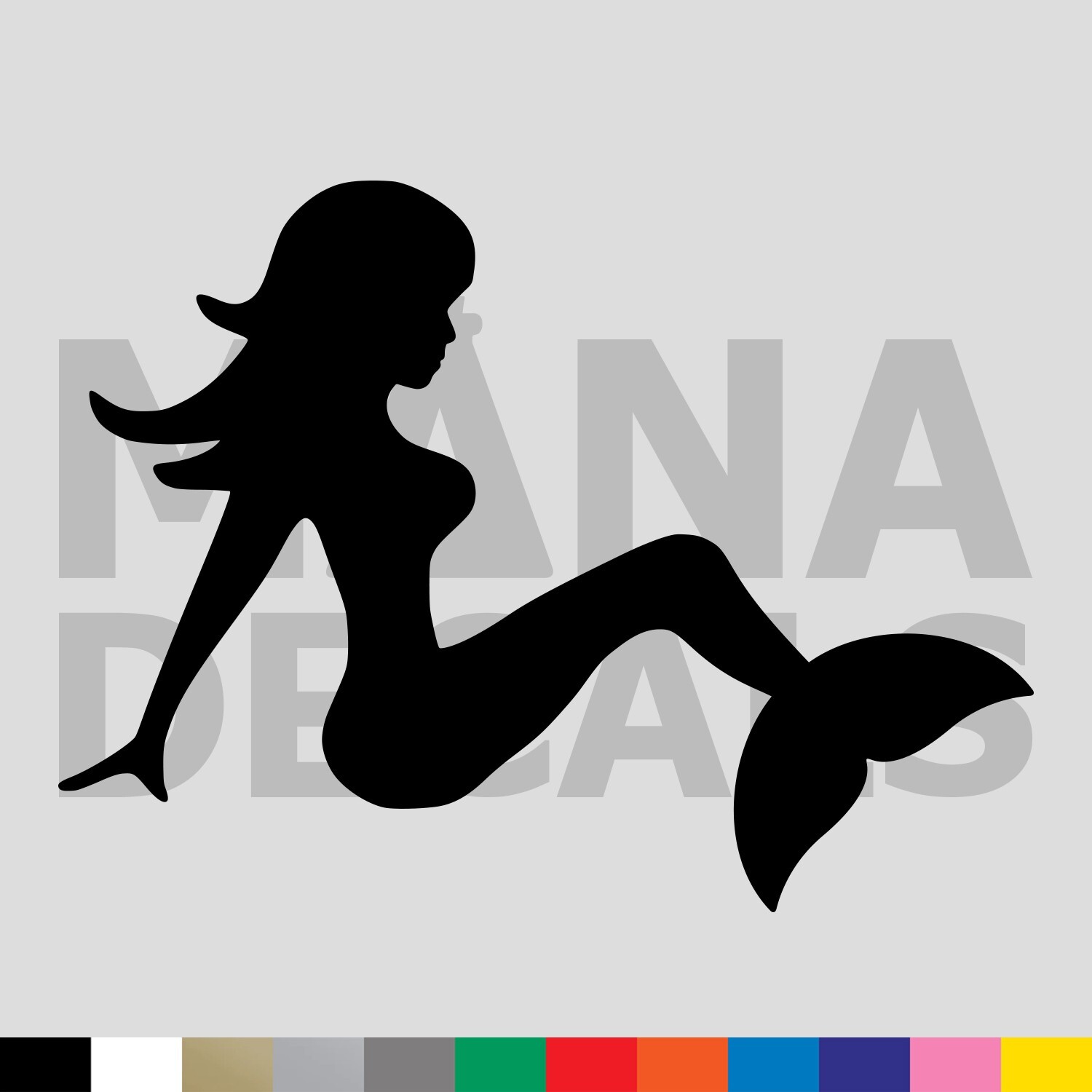 Mud Flap Mermaid Vinyl Die Cut Decal Sticker – Truck Trucker Trucking Lady
