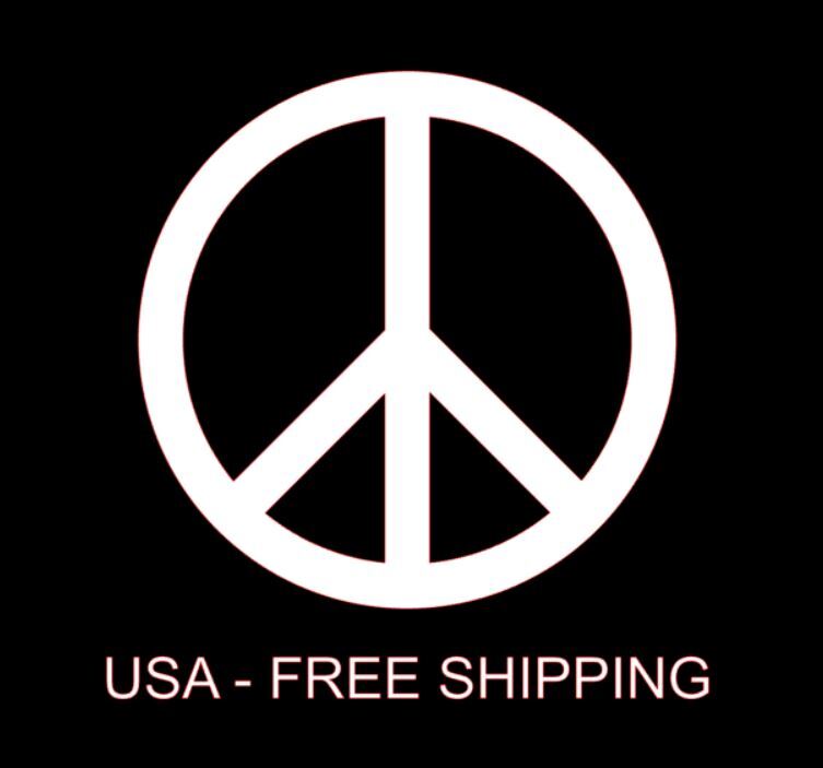Peace Sign Sticker Vinyl Decal PICK SIZE COLOR Window Bumper Car Love Symbol