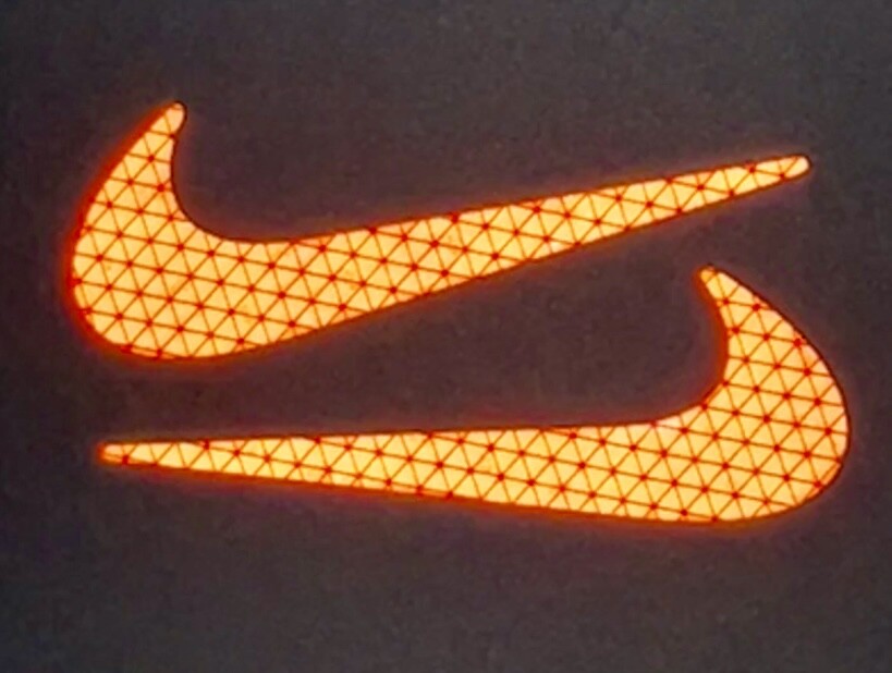 Nike Swoosh Logo Reflective Sticker Nike Reflector Decal Sneakerhead