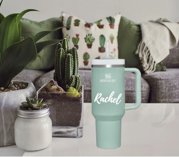 Personalized Name Decal Sticker For Yeti Tumbler Stanley Water Bottle Cup