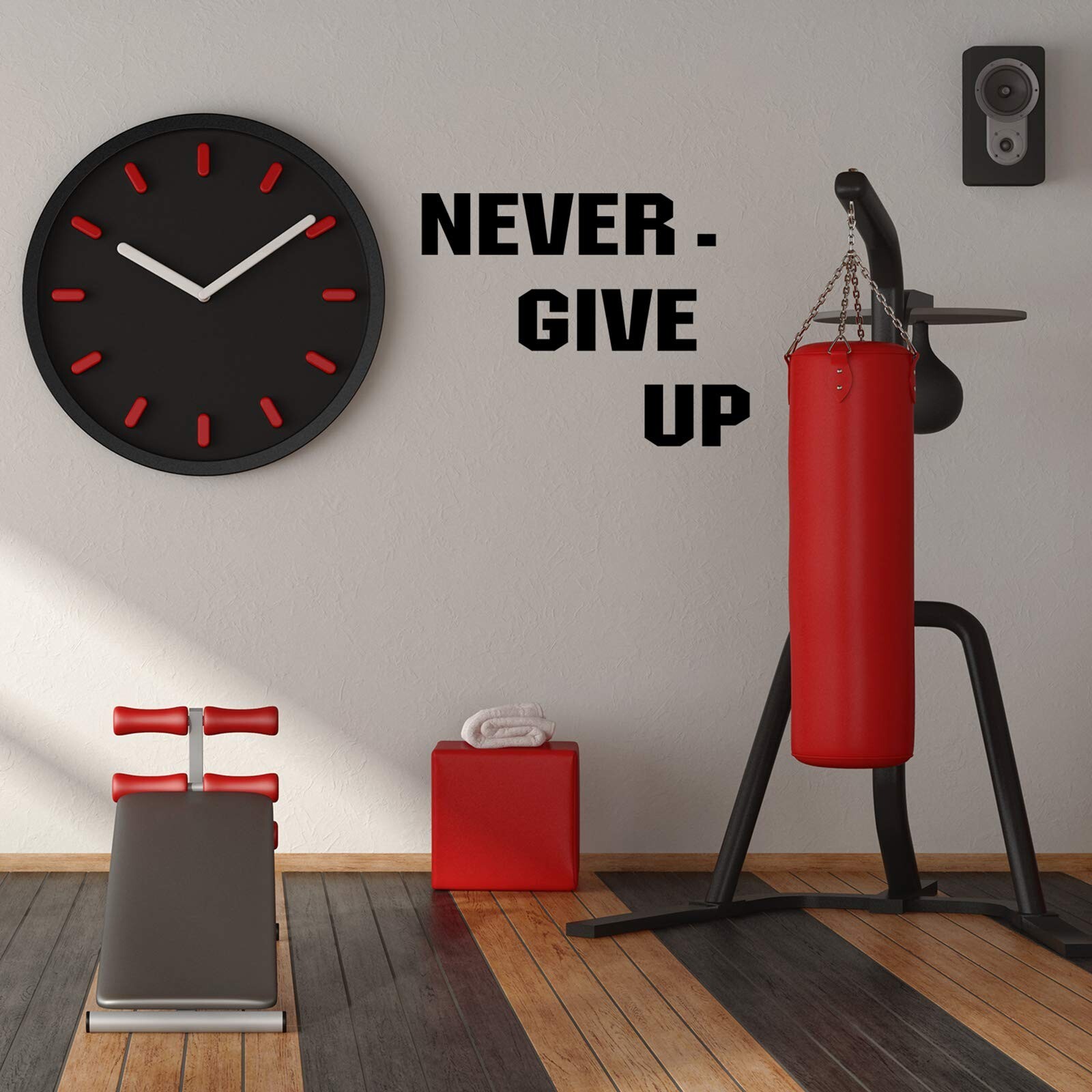 4 Pieces Gym Wall Decal Motivation Vinyl Wall Decals Be Stronger Than Your Ex…