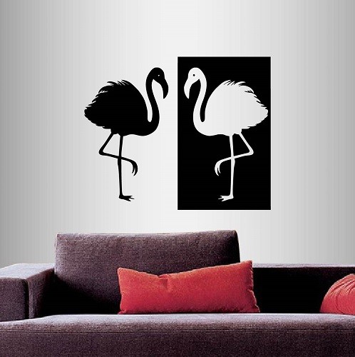 Wall Vinyl Flamingo Birds Any Room Kids Decor Design Wall Sticker 1783