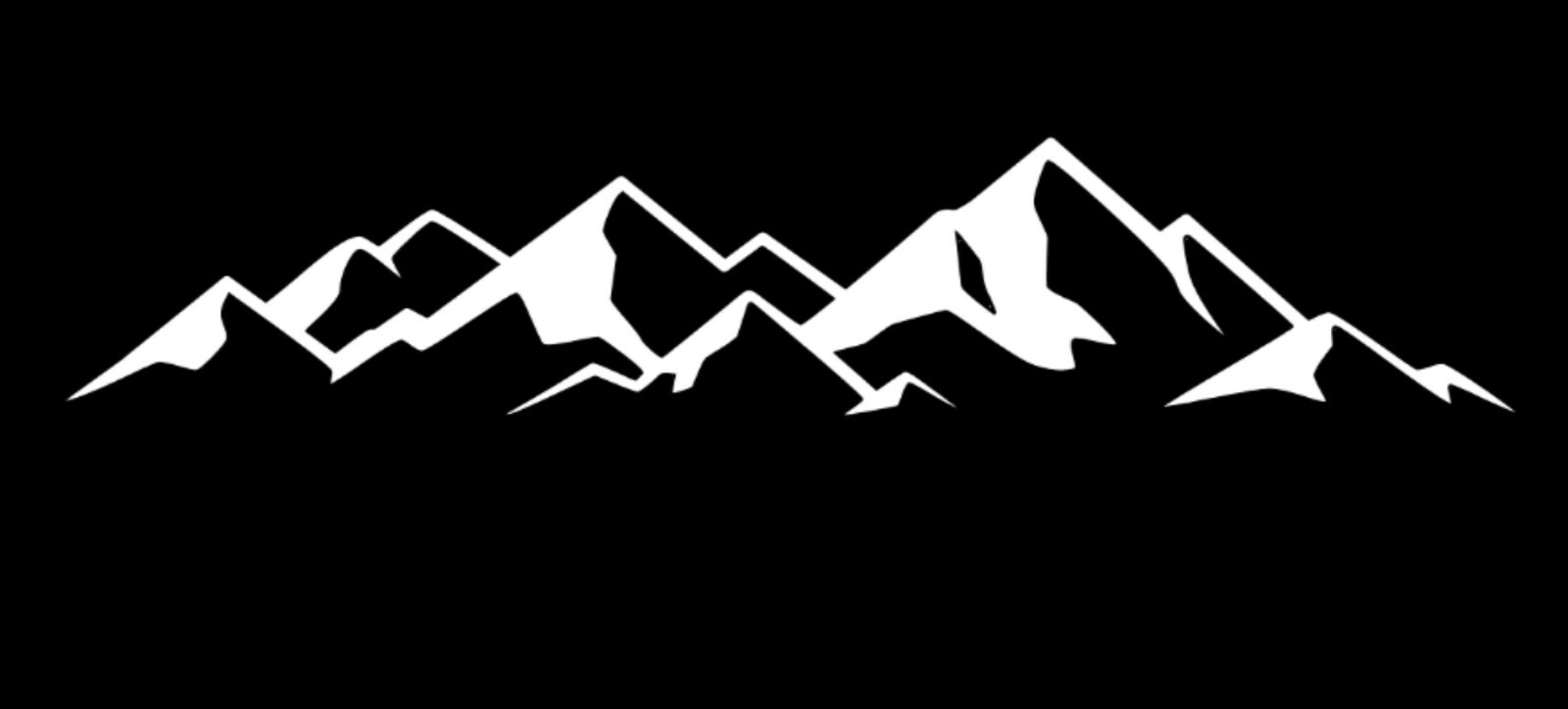 Mountain Life vinyl decal/sticker camping hiking outdoors woods 5" wide