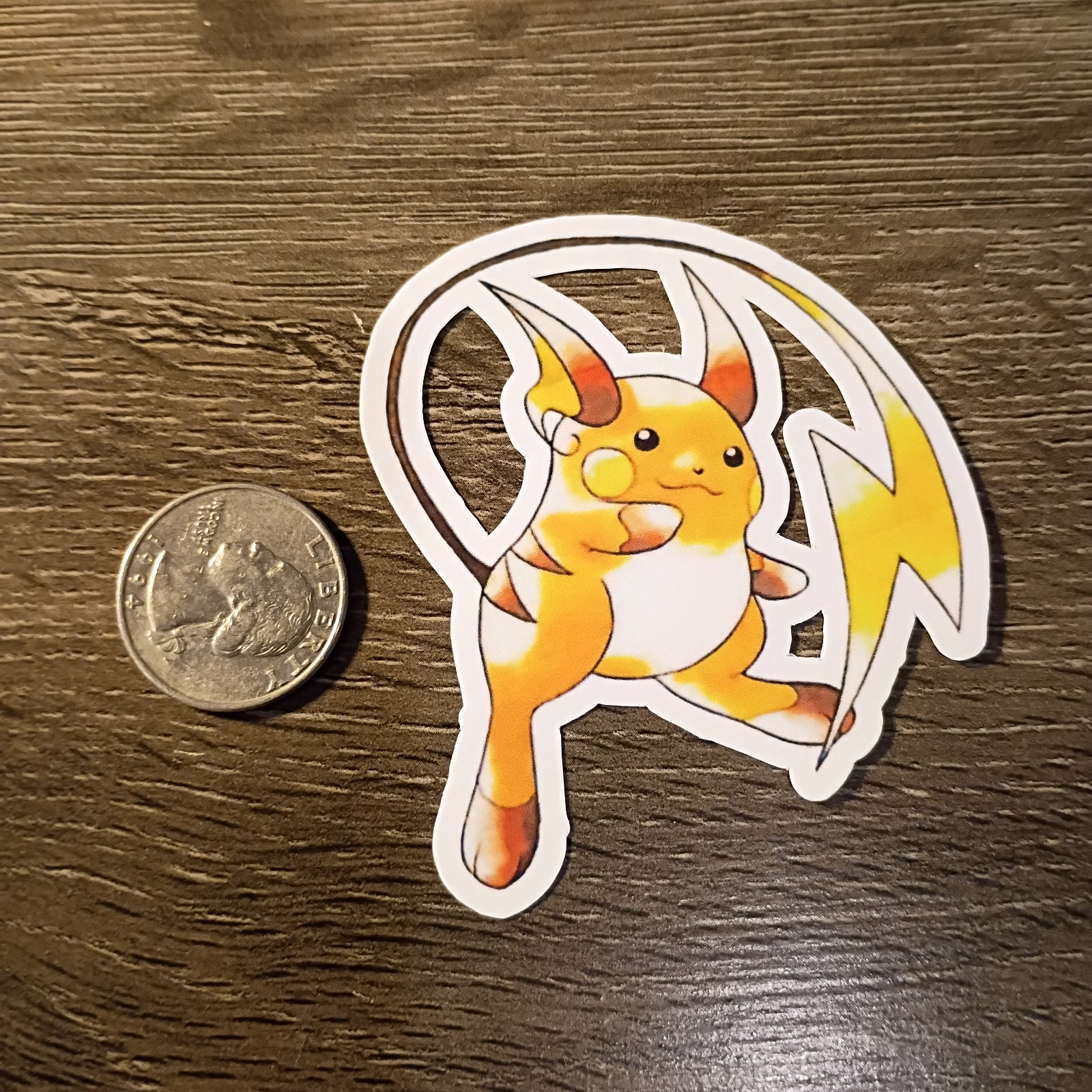 Pikachu, Riachu Stickers – Vinyl, Waterproof – Original Red & Blue Artwork