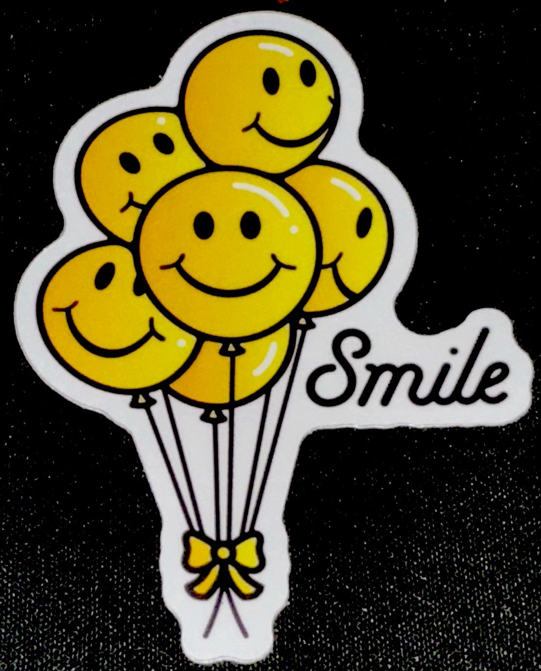 BALLOONS HAPPY FACE STICKERS✨😊✨😊✨😊✨3 3/4” x 2 3/4”✨SMILE✨HAPPY✨CUTE✨💛💫