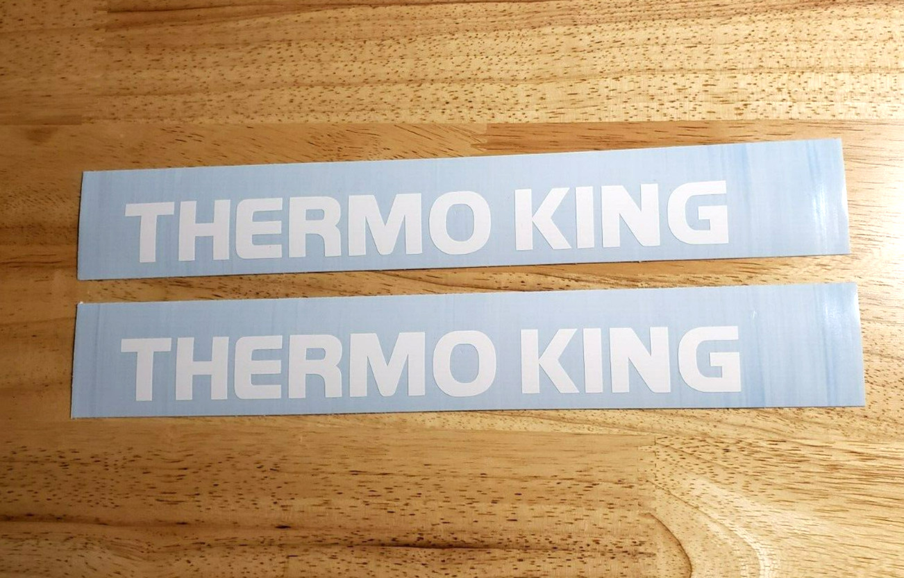 Thermo king Decals Stickers 10” Gloss white (2) Fast USA