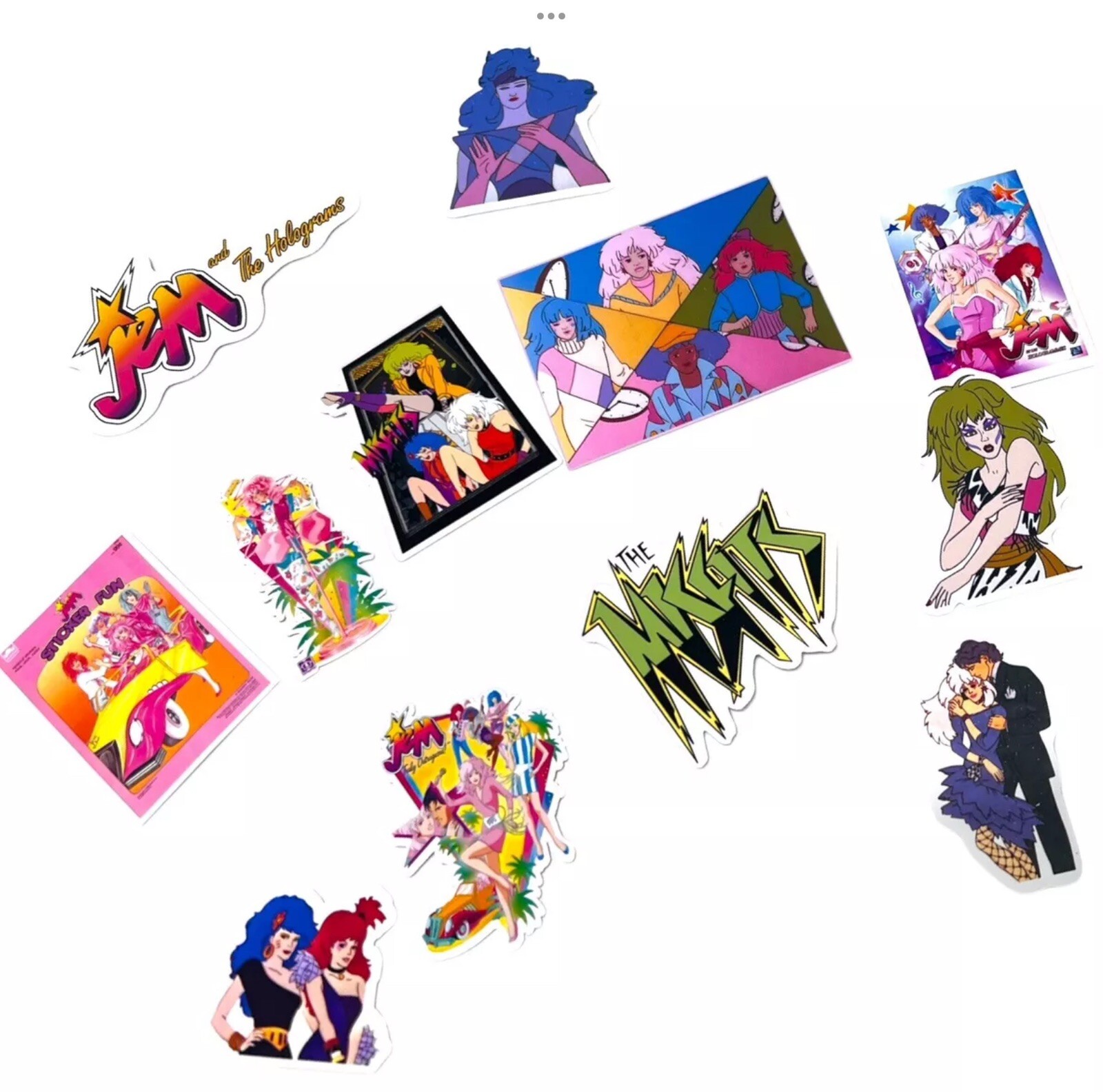 Saturday Morning Cartoons 1980s Stickers Classic 20 Pack He-Man Thundercats Jem