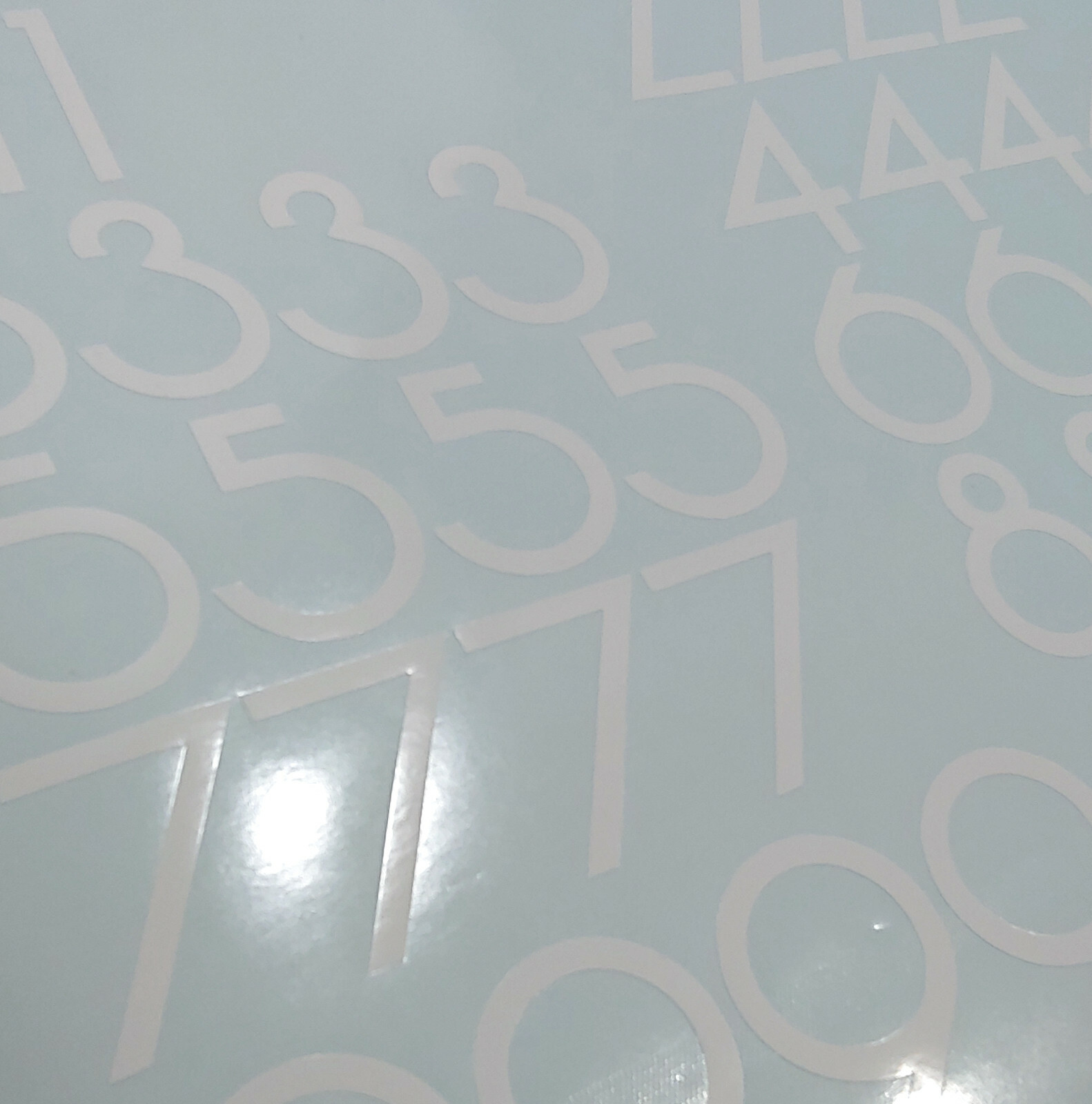 Lot of 40 Modern Self Adhesive Vinyl Mailbox Numbers Decals,door,box (Vonique)