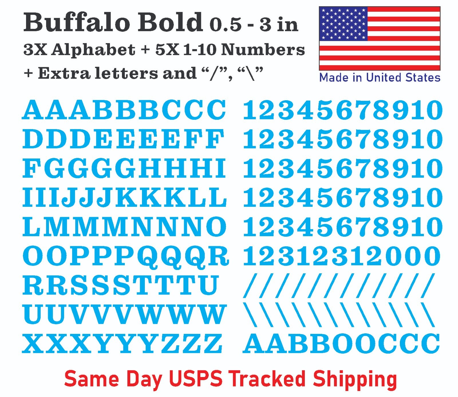 3XAlphabet & 0-10 Vinyl Decal Numbers – A-Z+0-10 Mailbox Address Decal Stickers