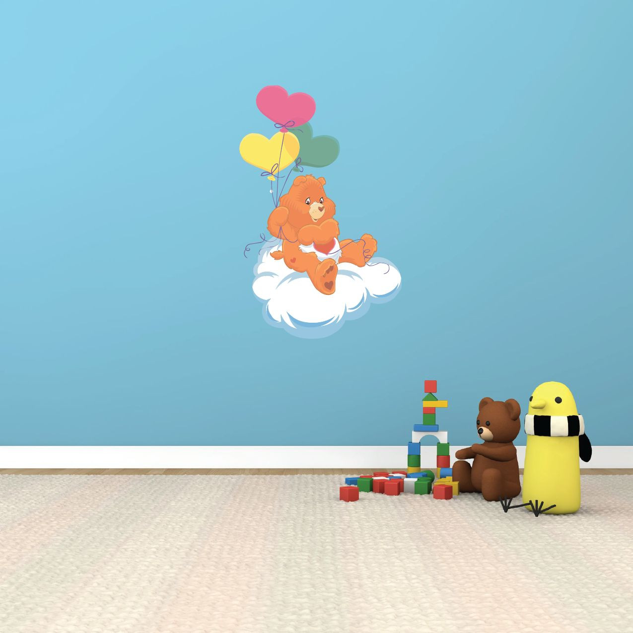 Care Bears Cartoon Cloud Kids Room Wall Garage Decor Sticker Decal 17"X25"