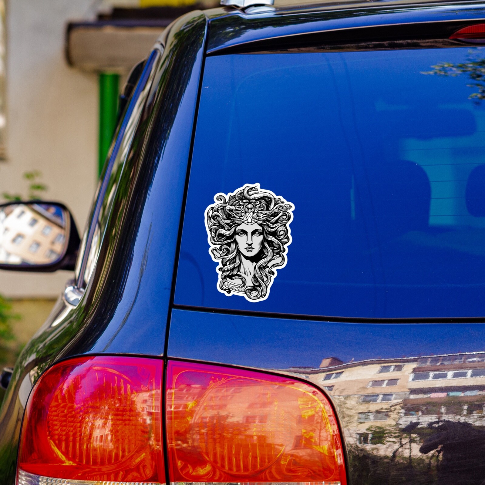 Medusa Sticker Wild Hair Snakes Folk Lore Myth Sexy Small Large Decal Stickers