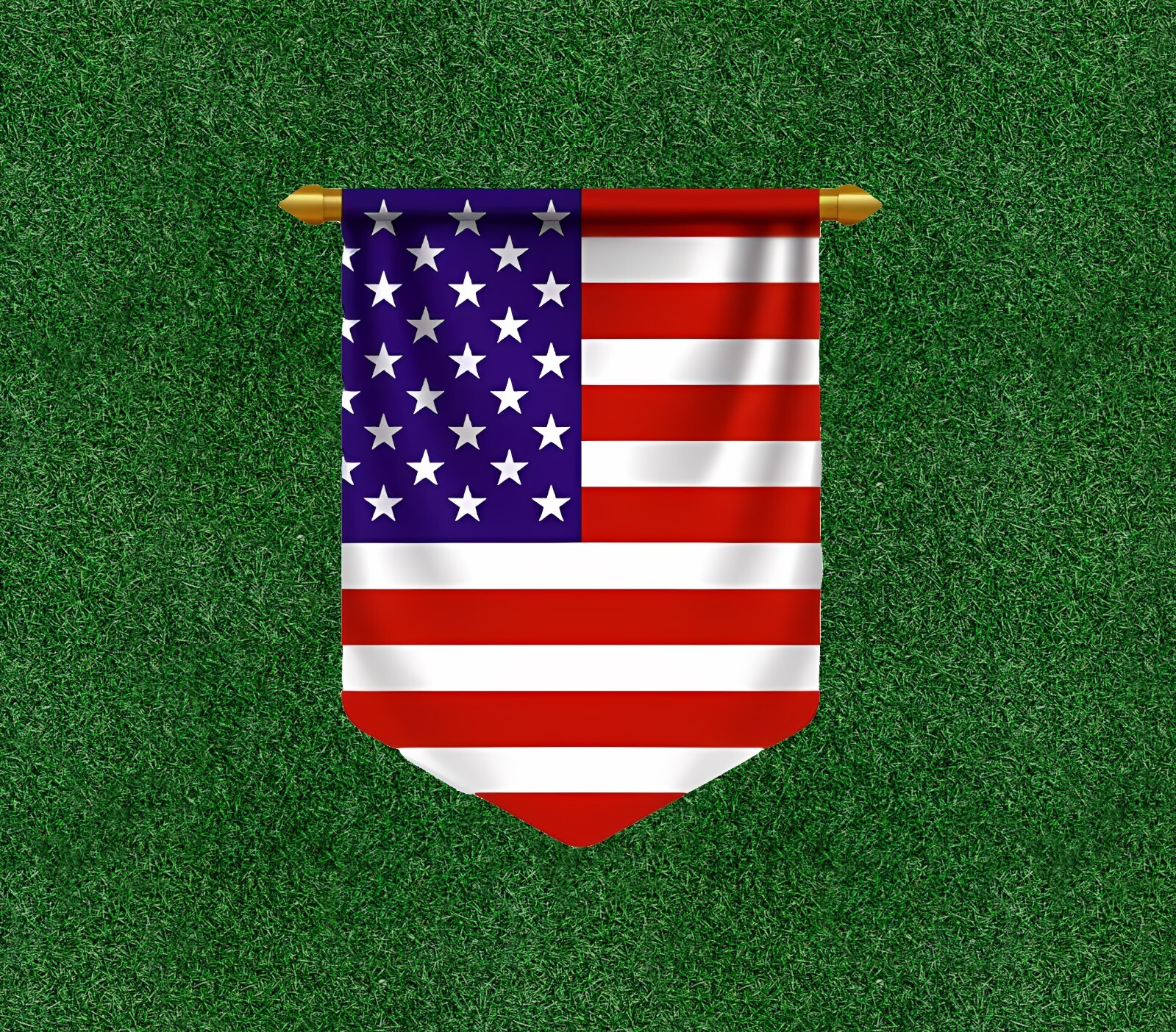 Curtain design United States Flag vinyl sticker decal – many sizes available