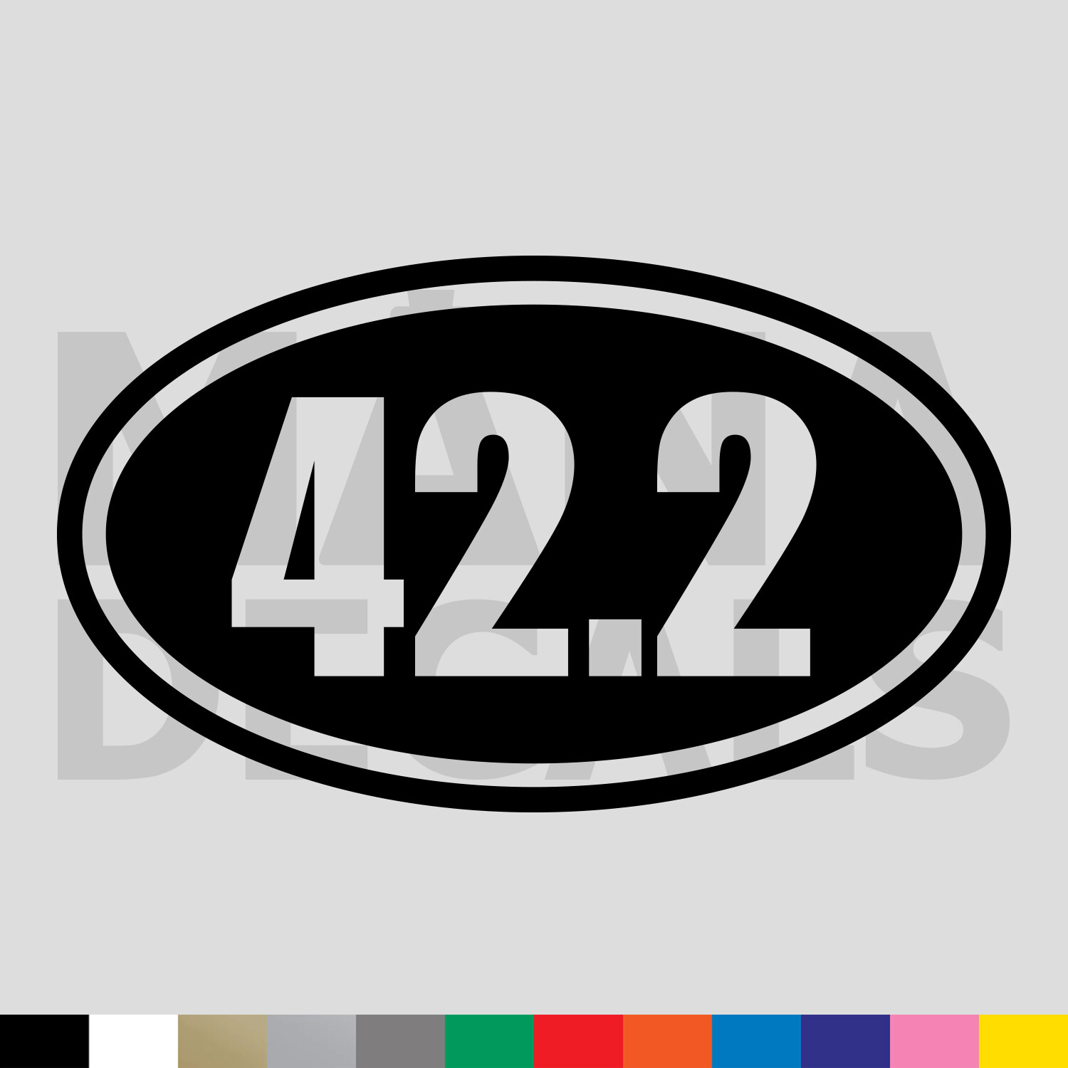 42.2 Marathon Oval Vinyl Die Cut Decal Sticker – Running Jogging Distance