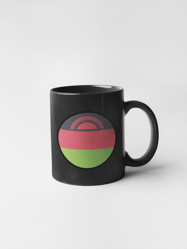 Malawi Flag Circle Sticker Decal